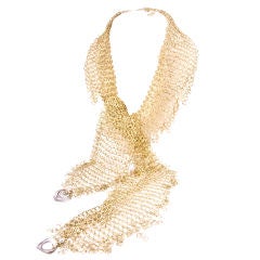 18 kt. orlandini scarf  necklace