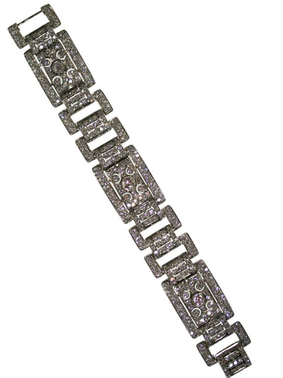 Art deco diamond bracelet