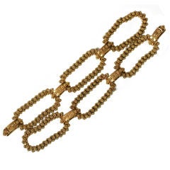 18K gold double bracelet / choker necklace