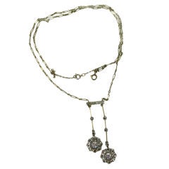 Rose diamond negligee (pendant) necklace