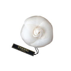 1990s  CHANEL Fabric 'Camellia' Brooch