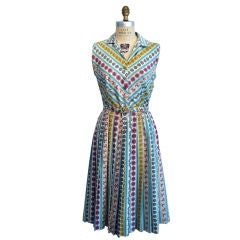 Vintage 1950s EMILIO PUCCI Belted Shirtwaist Dress