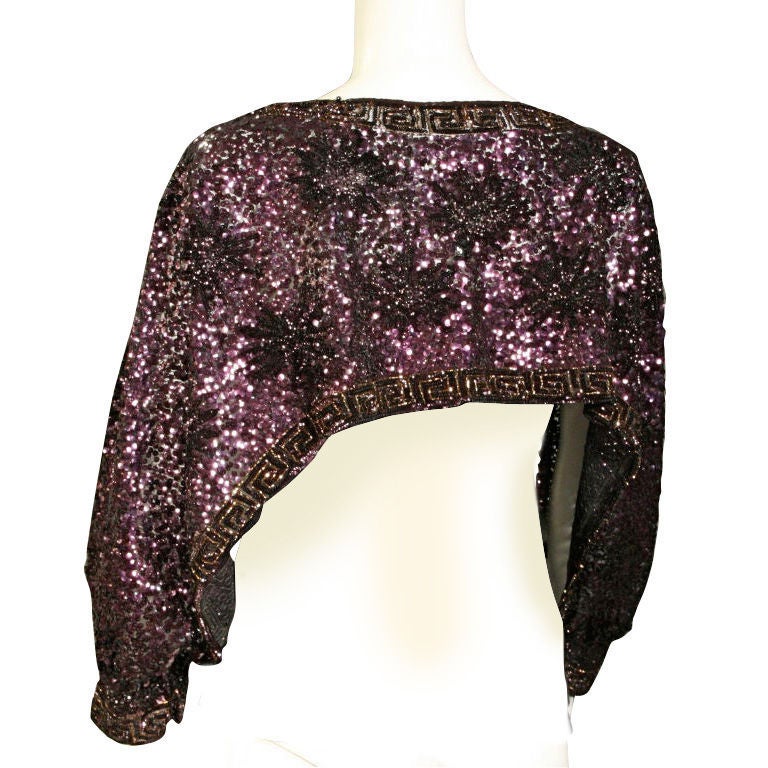 Sequin Shrug of 1940's style made in France