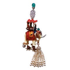 Verdura Inspired Maharajah Chess Piece Pin