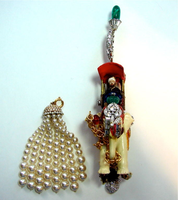 Verdura Inspired Maharajah Chess Piece Pin