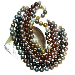 Incomparable Natural Shell Faux Tahitian Pearls