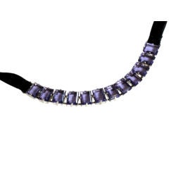 Yves St. Laurent Vintage Purple Crystal Choker
