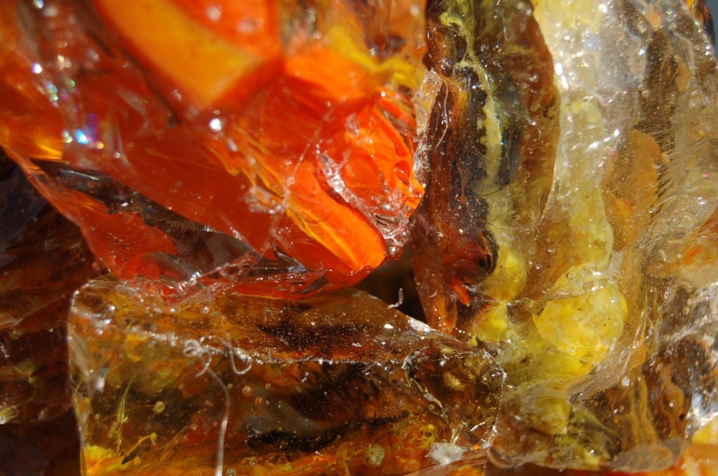 Recycled Tumbled Glass Cluster Lamps