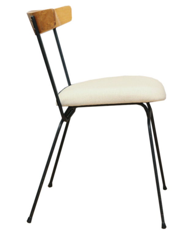 Paul Mccobb set of 4 Iron Frame Dining Chairs