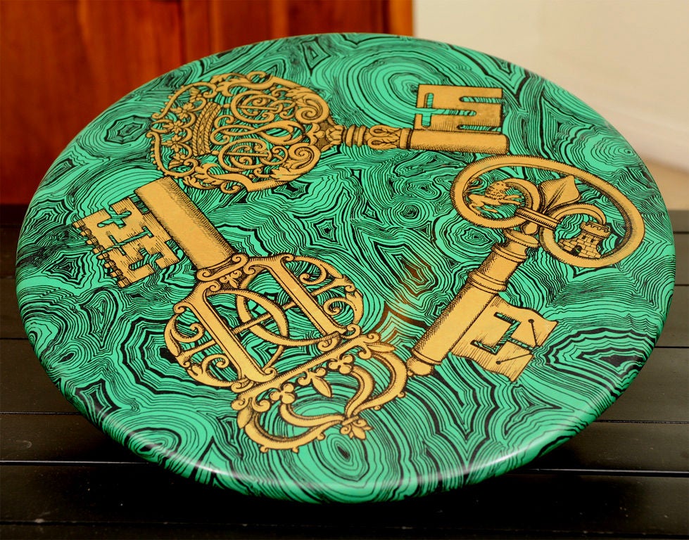 Italian A Pair of Piero Fornasetti Table Tops
