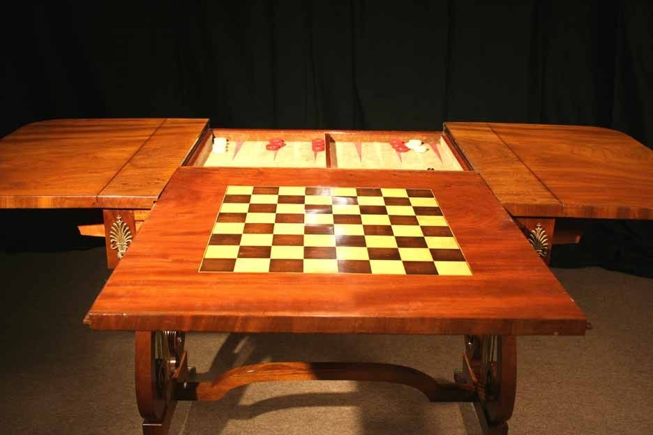 English Regency Sofa Games Table circa 1810