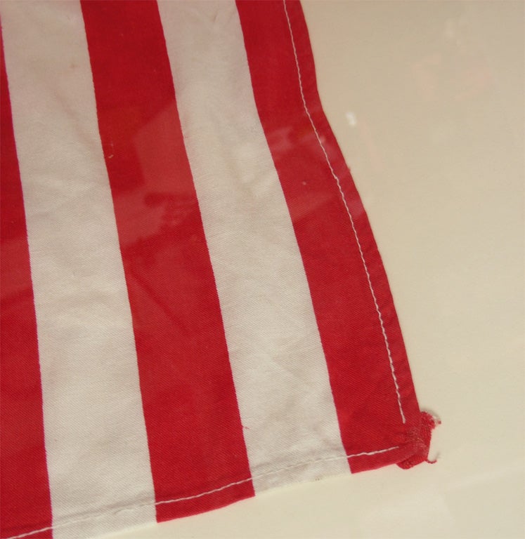 Fabric 1912 American Flag with 48 Stars For Sale