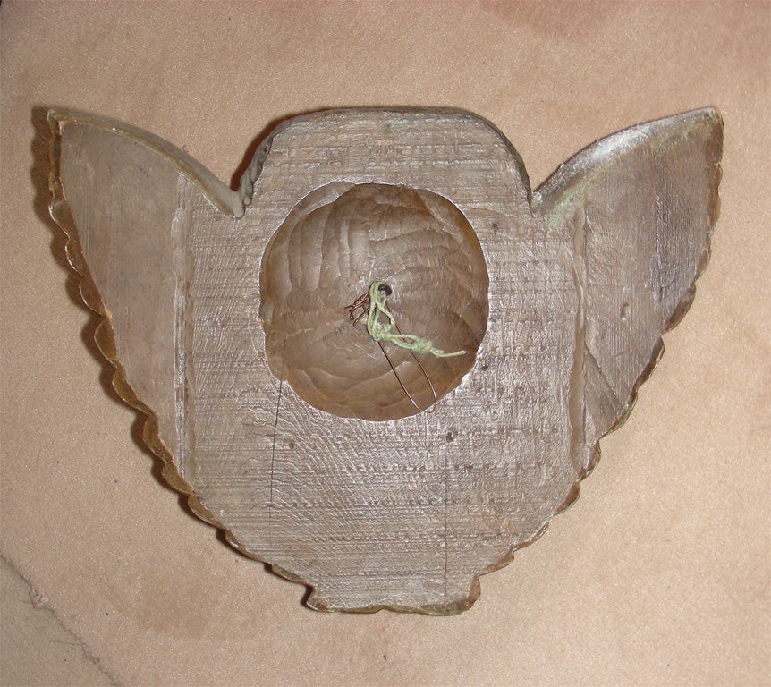 1770s Polychrome Wood Angel's Head For Sale 1