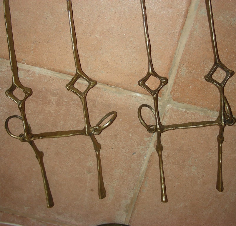 Two 1950s Wrought Iron Sconces by Felix Agostini 3
