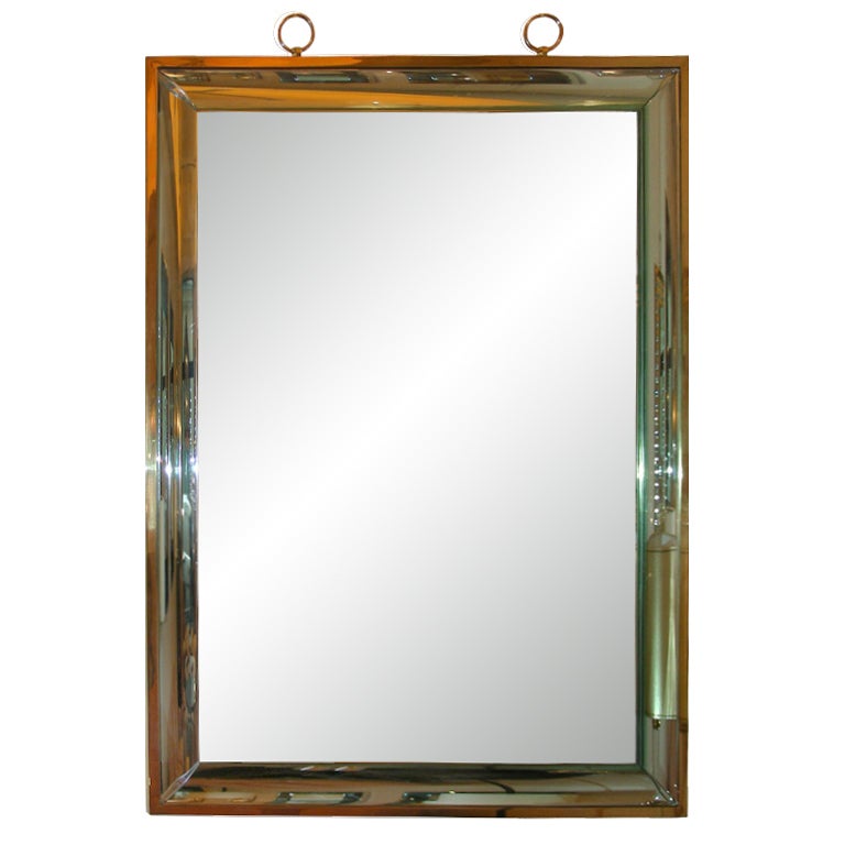 Large Contemporary Mirror by André Hayat For Sale