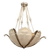 Art Deco Chandelier by Val Saint Lambert