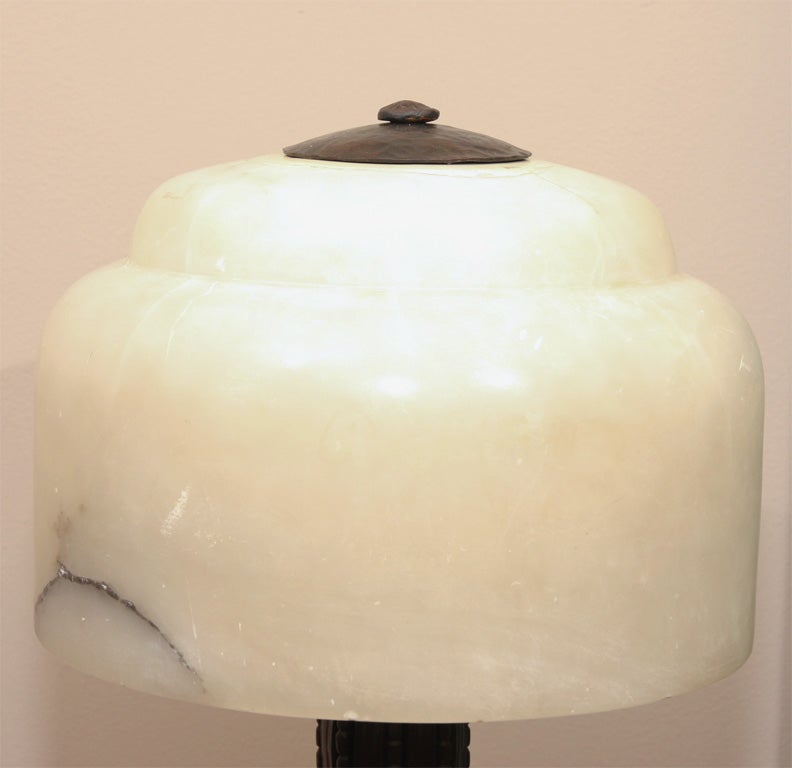 French Art Deco Table Lamp by Raymond Subes For Sale