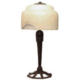 Art Deco Table Lamp by Raymond Subes 4