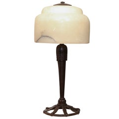 Vintage Art Deco Table Lamp by Raymond Subes