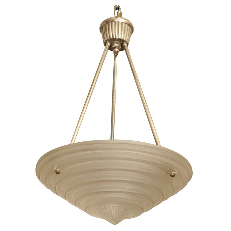 Art Deco Chandelier by LELEU