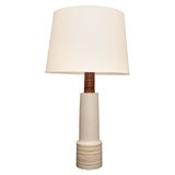 Extra tall ceramic table lamp by Gordon Martz