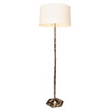 Nickel plated 1950's floor lamp, mfg. by Tyndale