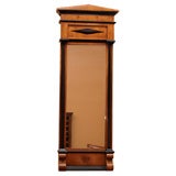 Antique Biedermeier cherrywood pier mirror. Ebonised. Antique Biedermeier cherrywood pier mirror. Ebonised.