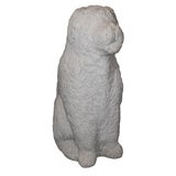 Vintage Life-Size Concrete Sheep Dog