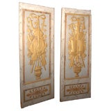Antique 19c Pair of French Panels