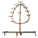 Antique Japanese Iron Votive Candle Stand