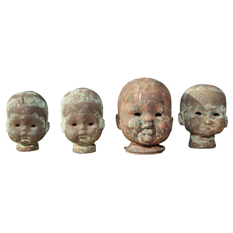 American Metal Doll Head Molds For Sale