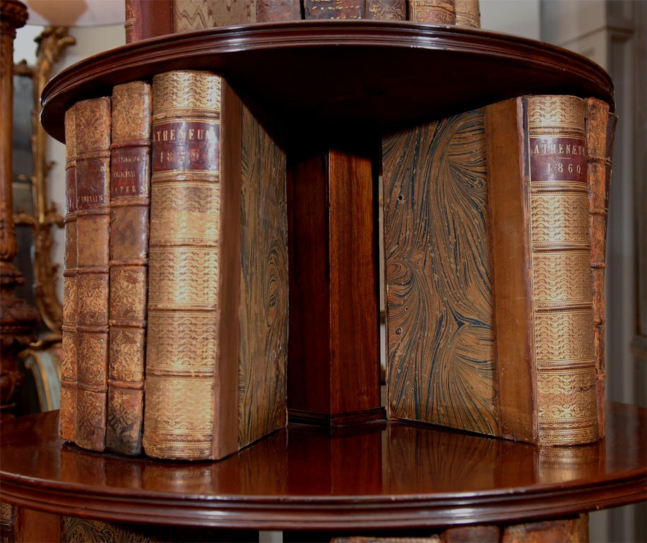 Mahogany 19th mahogany revolving bookcase
