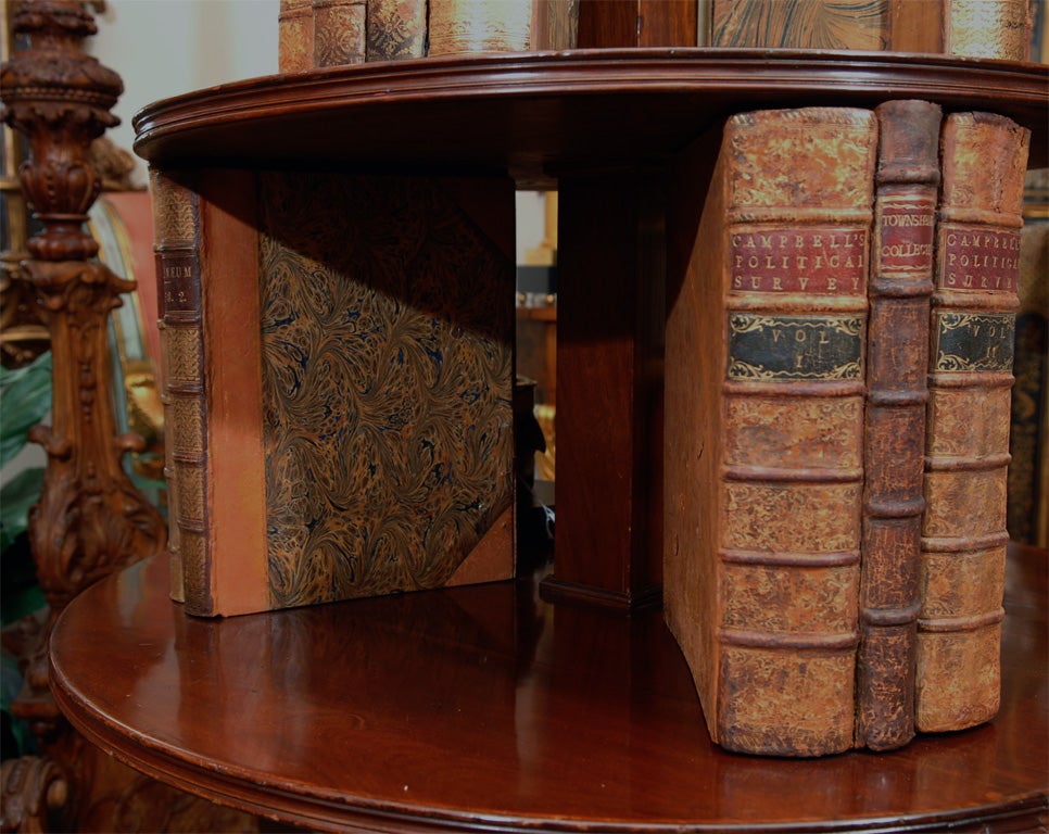 19th mahogany revolving bookcase 1