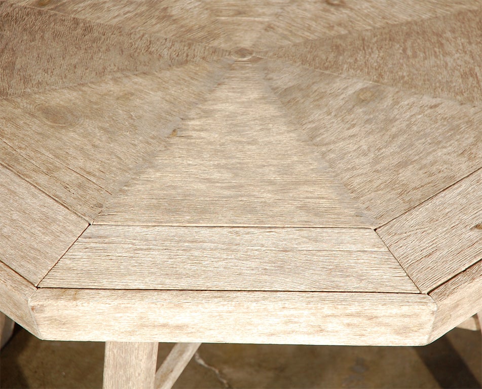 Octagonal Game Table in Driftwood 3