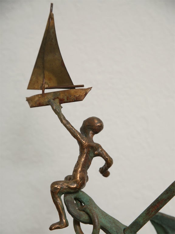Nautical Bronze Sculpture by Curtis Jere 3