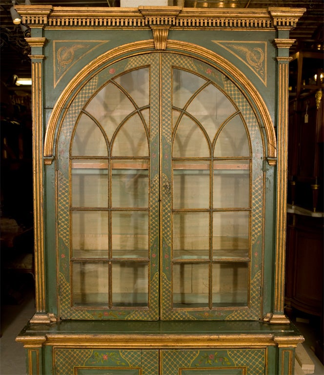 Painted 19th Century Georgian bookcase
