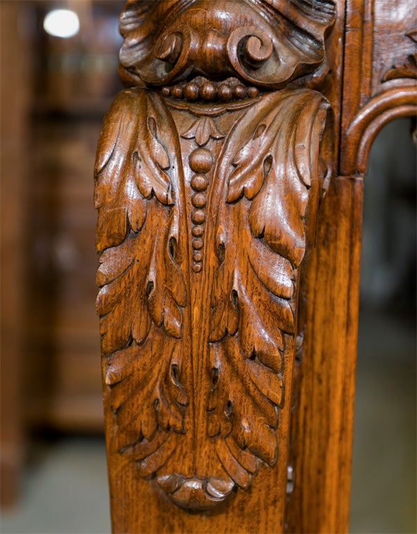 French Louis XV Style Carved Fireplace Mantle For Sale