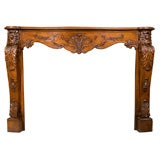 Louis XV Style Carved Fireplace Mantle