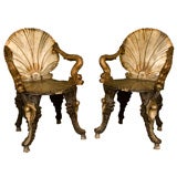 19th Century Venetian Grotto Arm Chairs