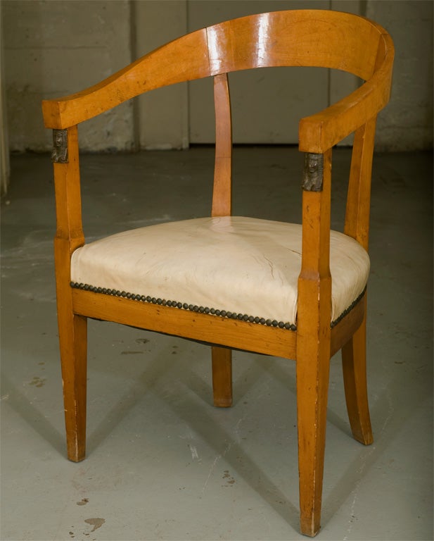 Pr. 19th Century Biedermeier Arm Chairs For Sale 1