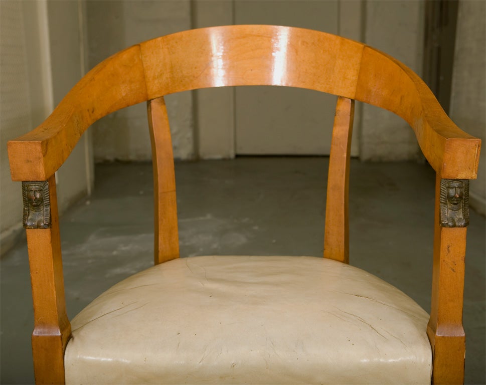 Pr. 19th Century Biedermeier Arm Chairs For Sale 2