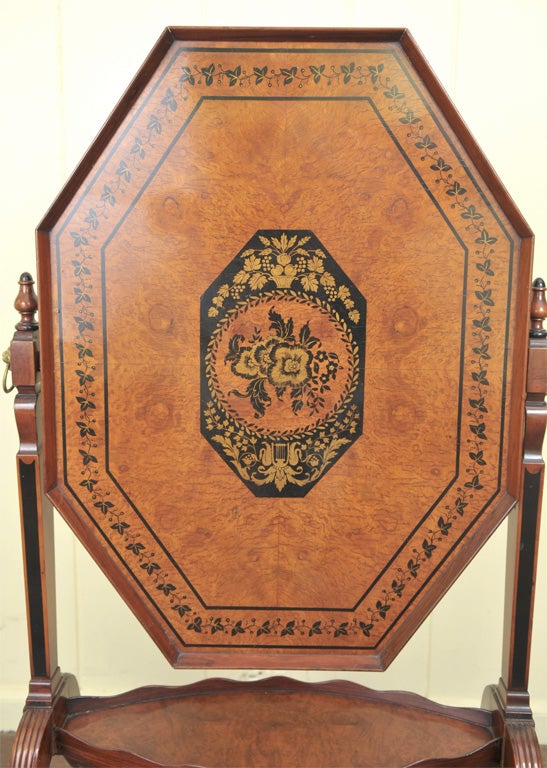 English Octagonal Tilt-Top Tray Table For Sale