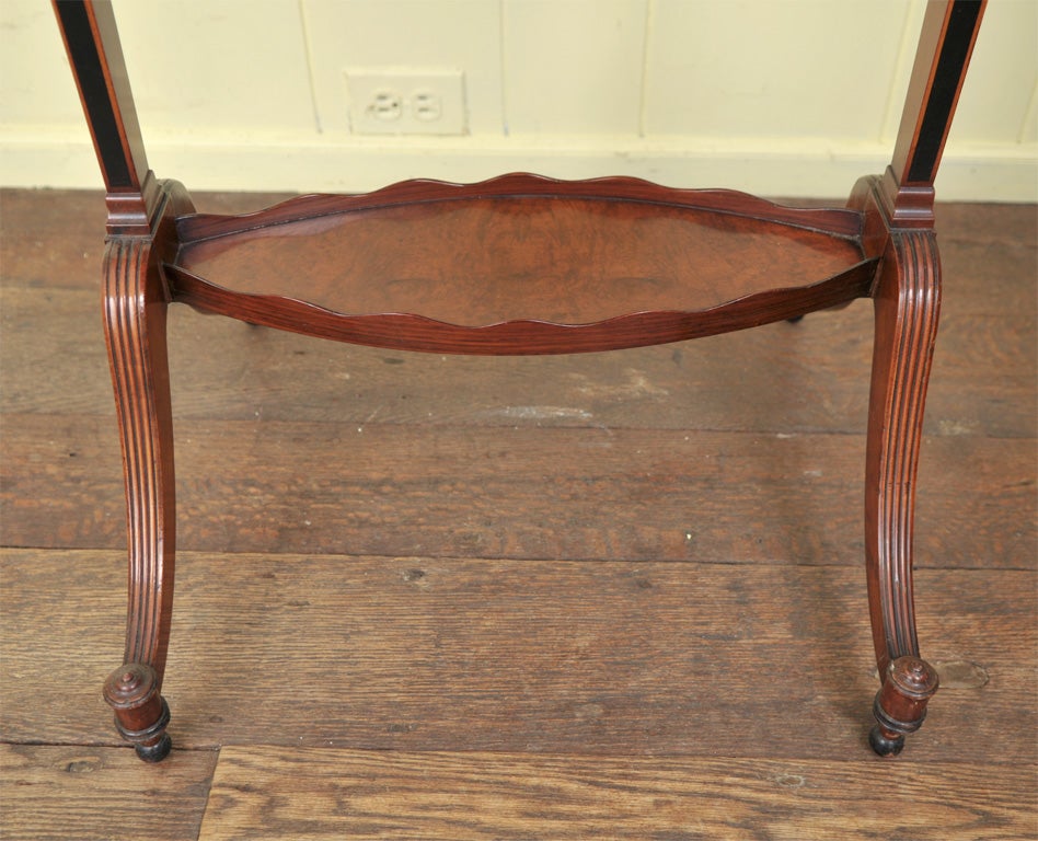 Brass Octagonal Tilt-Top Tray Table For Sale