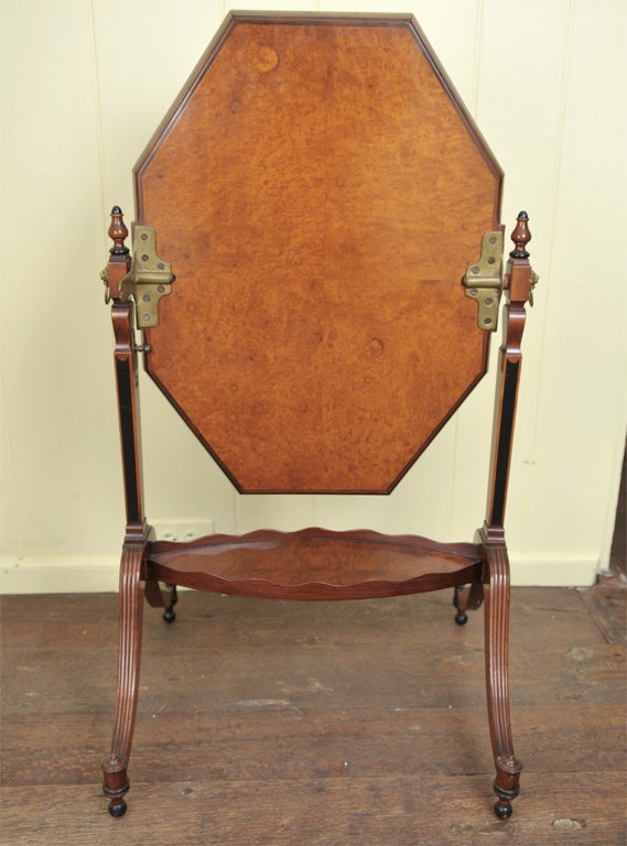 Octagonal Tilt-Top Tray Table For Sale 1