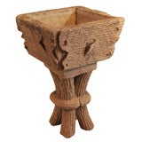 Carved Stone Tree-Form Planter/Table Base Carved Stone Tree-Form Planter/Table Base