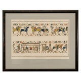 Antique BAYEUX TAPESTRY ENGRAVING