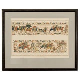 Antique BAYEUX TAPESTRY ENGRAVING