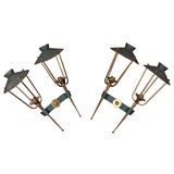 Pair of French Metal Sconces