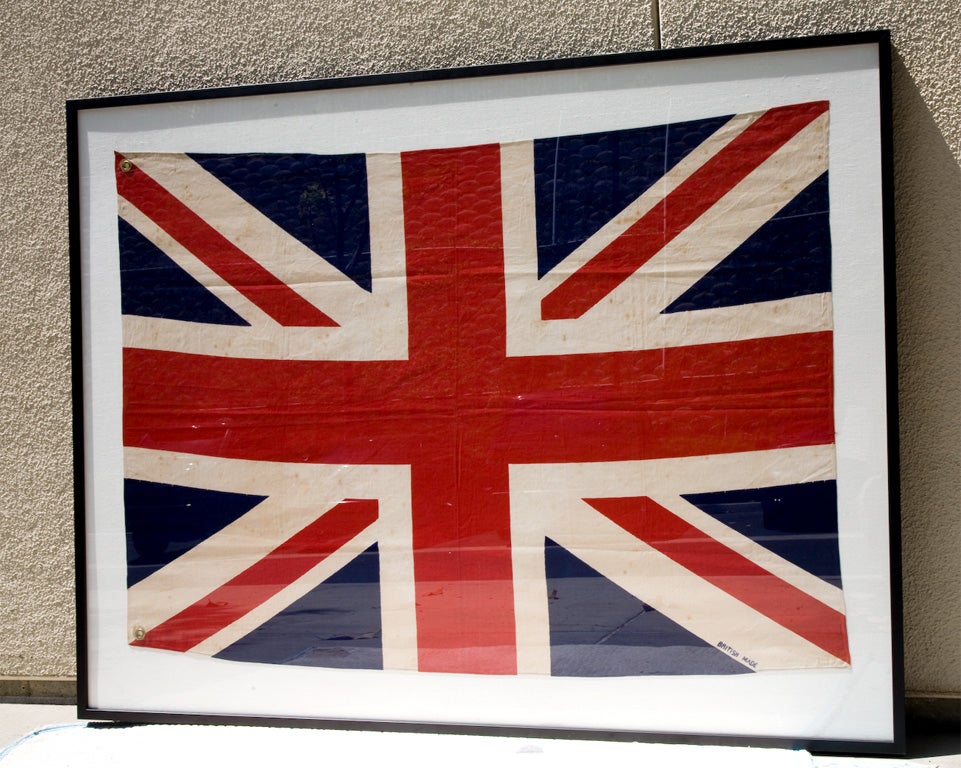 vintage framed union jack