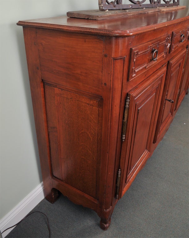 Monumental 18th Century French Transitional Four-Door Sideboard In Good Condition For Sale In Westport, CT